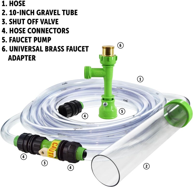 Python No Spill Clean and Fill Aquarium Maintenance System - 50 Foot Gravel Cleaner and Water Changer - Image 4